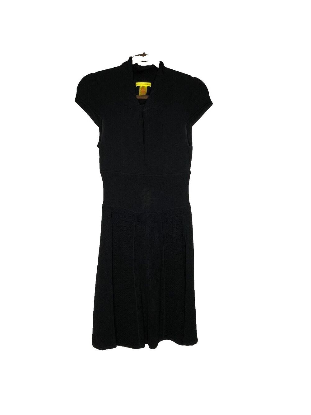 Catherine Malandrino Women's Small Black Midi Stretchy Party Dress Classic